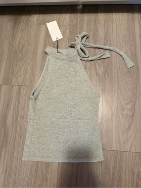 Zara Rustic Halter Knit Tank Top